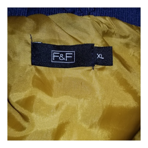 F&F Puffer Quilted Outdoor Vest Navy Blue XL - Picture 3 of 4